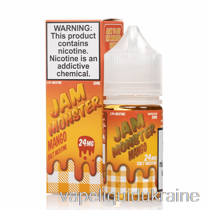 Vape Liquid Ukraine Mango - Jam Monster Salts - 30mL 24mg